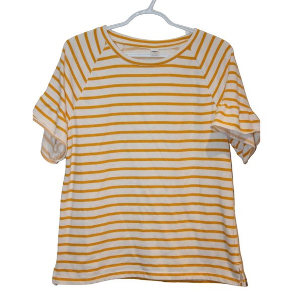2/$20 🏷 Old Navy Striped Tshirt Size M - Picture 1 of 4